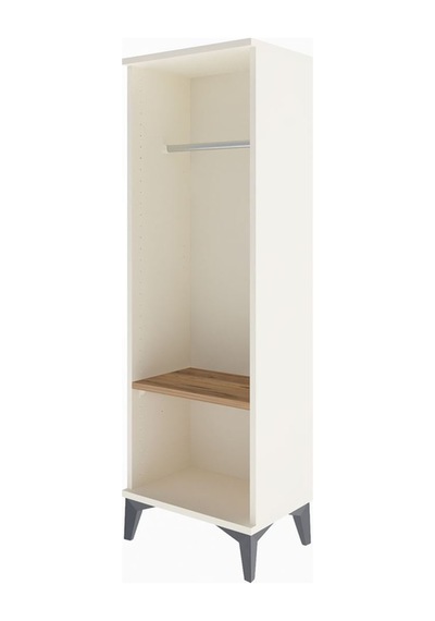 Arges Dolap Tek Raflı Tek Askılı 44x30x134 Aytaşı-çam Aytaşı