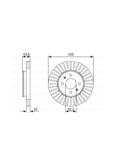 Hyundai İ20 1.2 2014-2018 Bosch Ön Disk 2 Adet N11.1855