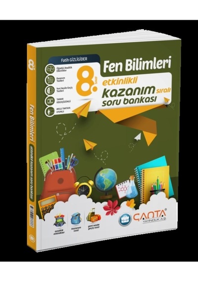 Çanta Yayınları 8. Sınıf Fen Bilimleri Etkinlikli Kazanım Sıralı Soru Bankası