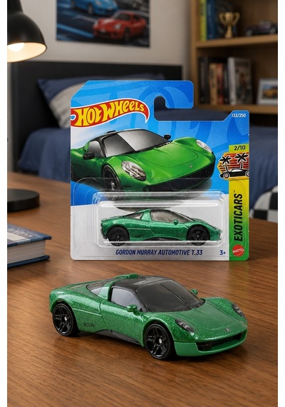 Hot Wheels Gordon Murray Automotive T.33 - Exotics Serisi Metal Oyuncak Araba Çok Renkli