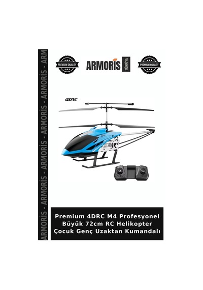 Premium 4drc M4 Profesyonel Büyük 72cm Rc Helikopter Çocuk Genç Uzaktan Kumandalı