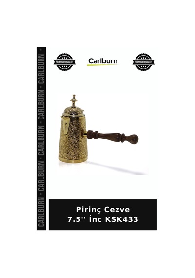 Özel Üretim Mutfak Geleneksel Sunum Kahve Dekoratif Pirinç Cezve 7.5'' İnc Ksk433