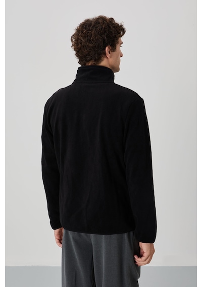 Tommy Life Standart Kalıp Dik Yaka 2li Paket Siyah-gri Melanj Erkek Polar Sweatshirt - 87992 Siyah - Gri