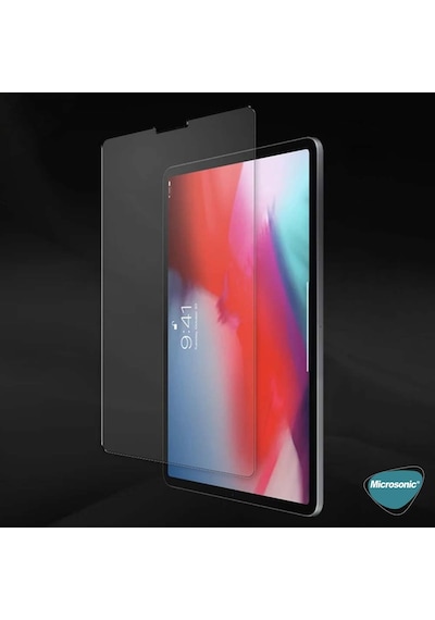 Microsonic Apple Uyumlu iPad Pro 12.9 '' 2018 (A1876-A2014-A1895-A1983) Matte Nano Glass Cam Ekran Koruyucu