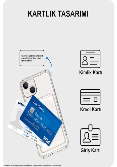 Kvy Xiaomi Poco F4 Gt Kamera Korumalı Kartlıklı Setra Şeffaf Silikon Kılıf