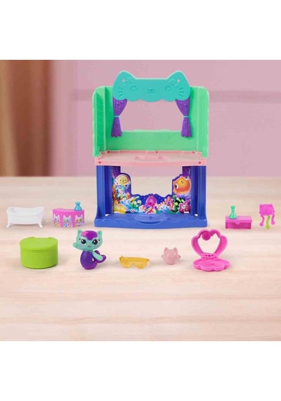 Gabby S Dollhouse Hayal Evi Mini Oyun Seti - Mercat Veya Cakey Karakterli Oda Setleri Diğer