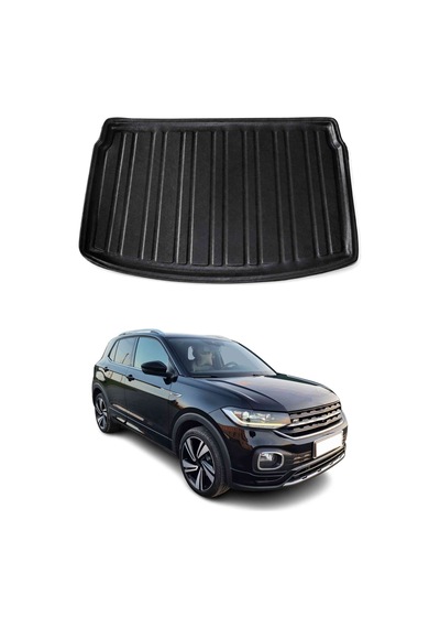 Vw T-cross 2018+ Uyumlu Araca Özel Kauçuk Tpe Bagaj Havuzu Siyah Üst Kademe İçin