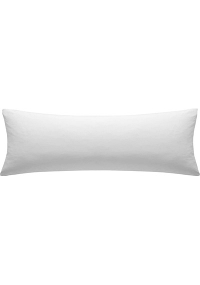 Alla Turca Ranforce Yan Yatış Yastık Kılıfı 40x120 Cm Beyaz