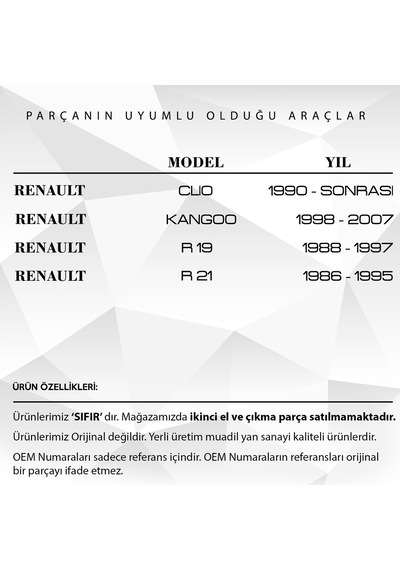 Renault R19, R21, Kangoo, Clio Için Benzin Geri Dönüs Valfi 560937415