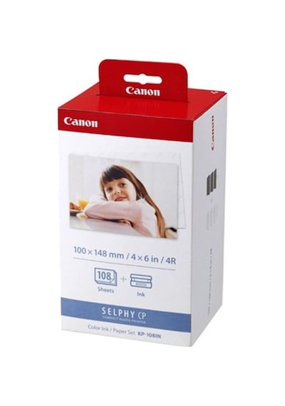 Deyatech Canon Uyumlu Kp-108 Selphy Cp Serisi Için 10X15 Kağıt Kartuş Set
