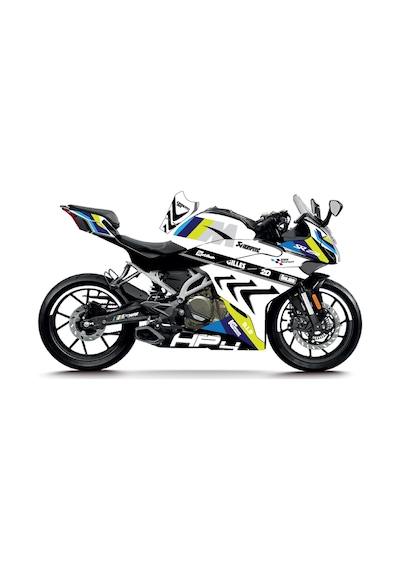 Cfmoto 250sr Bmw Hp4 Model Parcalı Motosıklet Kaplama Stıcker Etıket Modelı Renk 2
