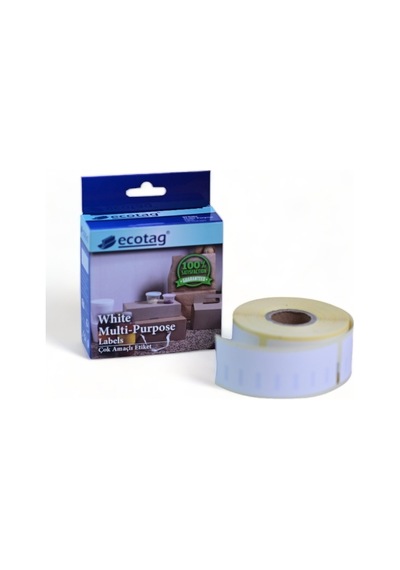 Ecotag Dymo Lw Labelwritter Etiket 89 MM X 28 MM - Beyaz-260 Adet