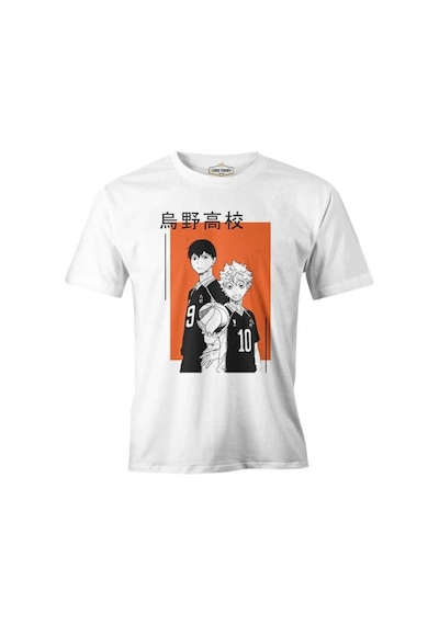 Haikyuu! Karasuno Kagehina Beyaz Erkek Tshirt