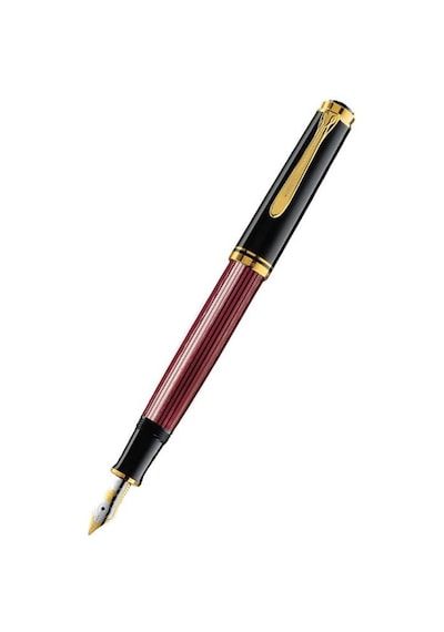 Pelikan Dolma Kalem M   Uç 400 Serisi Bordo Siyah