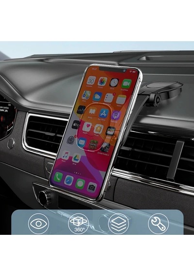 Floveme Manyetik Dashboard Mıkantıslı Araç Telefon Tutucu- 5775 Siyah