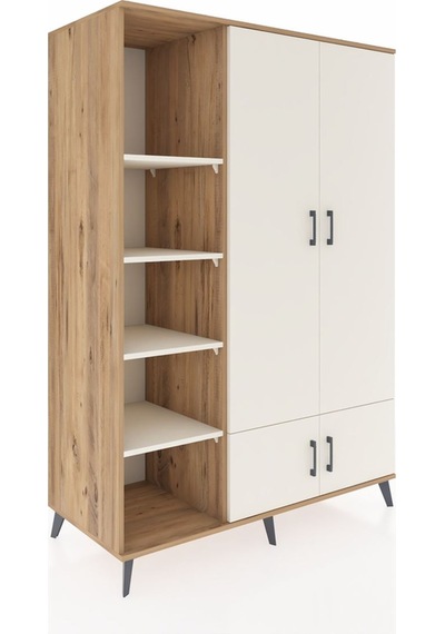 Kronos Dolap 6 Raflı 4 Kapaklı Tek Askılı 132x59x195 Çam-ayta... Çam Kronos Dolap 6 Raflı 4 Kapaklı Tek Askılı 132x59x195 Çam-ayta... Çam