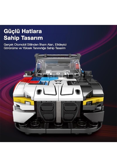 Reobrix Creator 672 Bmw M4 Gt3 Spor Araba Yaratıcı Yapı Blok Seti Building Blocks - 385 Parça