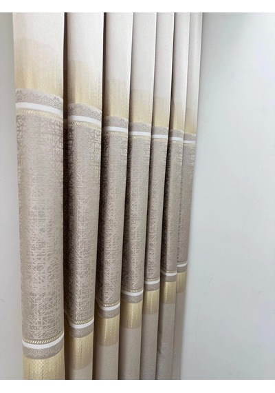 Nivemeshome Nilüfer V -5228 1/3 Sık Pileli Fon Perde Apm Vizon
