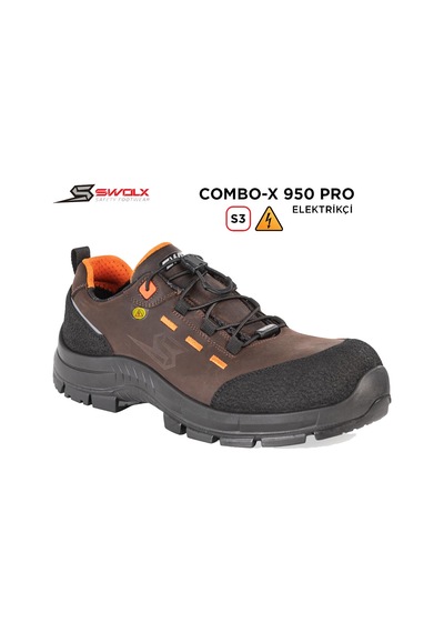 Swolx İş Ayakkabısı - Combo-x Pro 950 S3 Elektrikçi - 43 Kahverengi