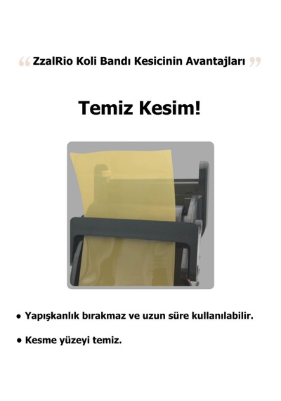 Zzalrio Koli Bandı Pratik Ev Ve Ofis Güvenli Bant Kesici