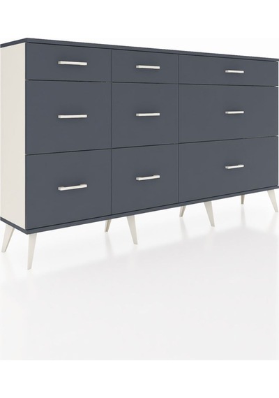 Arges Konsol 9 Çekmeceli 176x30x99 Aytaşı-antrasit Antrasıt - Aytası Arges Konsol 9 Çekmeceli 176x30x99 Aytaşı-antrasit Antrasıt - Aytası