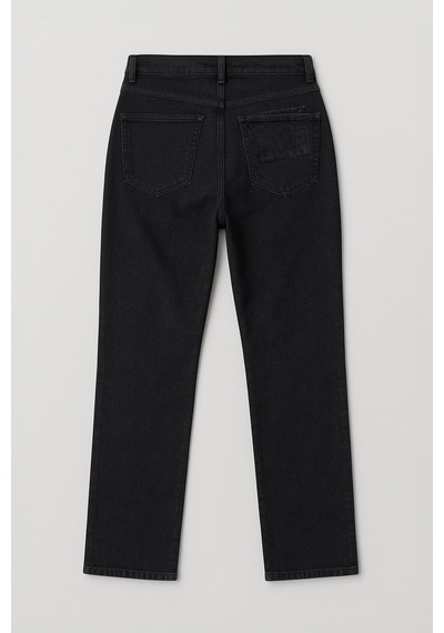 Erkek Siyah Slim Straight Likralı Jean Pantolon Siyah