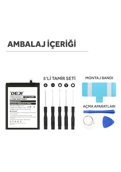 Deji Vivo Y35 Uyumlu Mucize Batarya B-w0