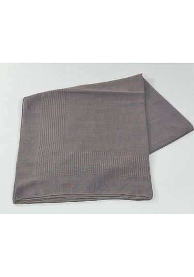 Miray Büyük Boy Pano Pamuk Eşarp - 120 X 120 - 0618 Sis Gri
