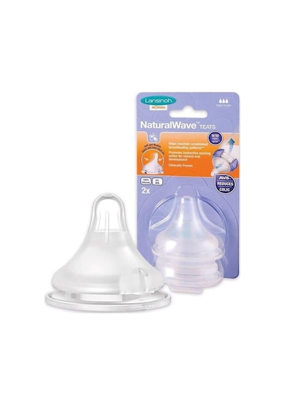 Lansinoh Natural Wave Biberon Emziği Hızlı Akış  2'li