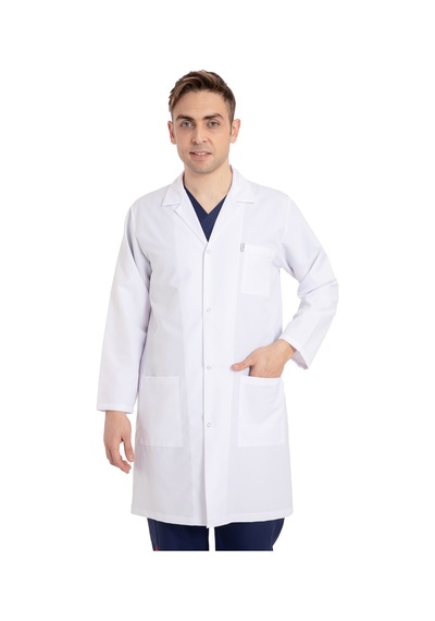 Beyaz Önlük Erkek Model Alpaka Kumaş Ep-01