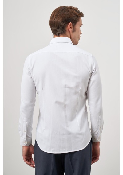 İmza Beyaz Uzun Kol Kendinden Desenli Armürlü 032 Sert Yaka Classic Slim Fit Gömlek 1004245151 Beyaz İmza Beyaz Uzun Kol Kendinden Desenli Armürlü 032 Sert Yaka Classic Slim Fit Gömlek 1004245151 Beyaz