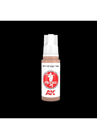 17 Ml. Light Flesh Figürler İçin Akrilik Maket Boyası, Ak Interactive 11402 Standart