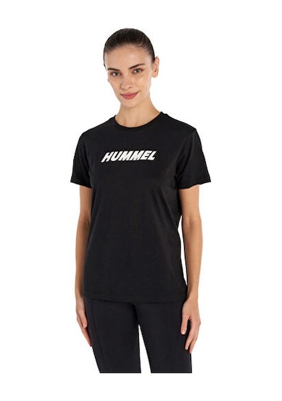 Hummel T-te Elemental Logo Cotton Tee Kadın Günlük Tişört 912016-2001 Siyah SIYAH