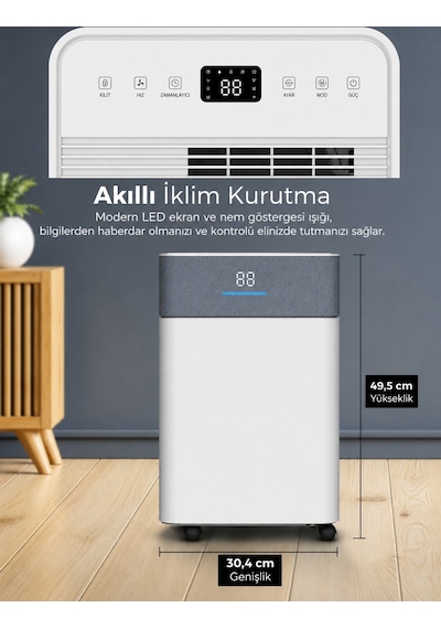 Trotec Nem Alma Cihazı Ttk 63 E Wifi Beyaz - Gri
