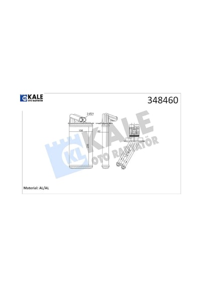 Kalorifer Radyatörü Laguna I 1.8ı-1.9 Dcı-2.0ı 94- Kale Radyatör 7701038542