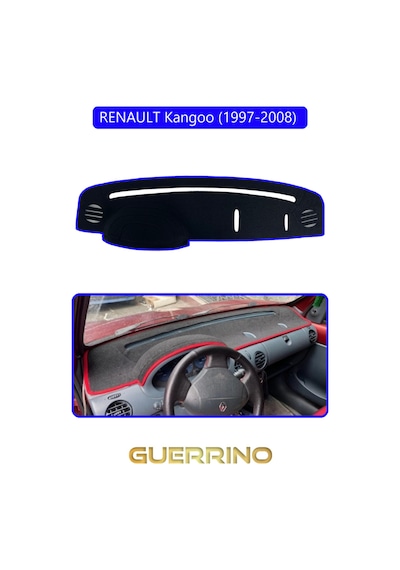 Renault Kangoo 1997-2008 Torpido Koruma Halısı Mavi Kenar