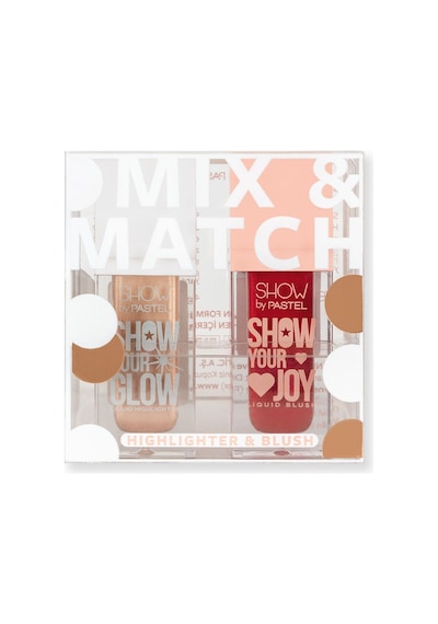 Show By Pastel Pastel Show By Mix & Match Glow Liquid Highlighter 72 & Joy Liquid Blush 52 08 Bronze Show