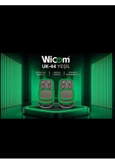 Wicom Yeşil Renkli Uk-44 Akıllı Kodlanabilir Kumanda Otomatik Kapı Motoru,bariyer,kepenk,panjur 2 Adet