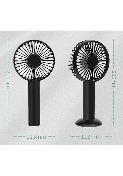 Mucit Home Şarjlı Mini Katlanabilir Masaüstü El Vantilatörü Soğutucu Fan