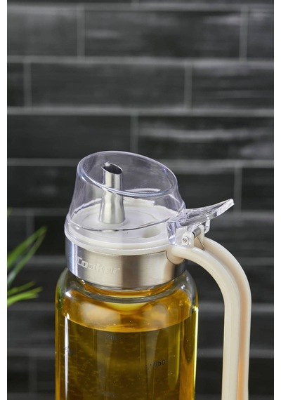 Cooker 750 Ml Borosilikat Cam Yağlık Ckr3850 Beyaz