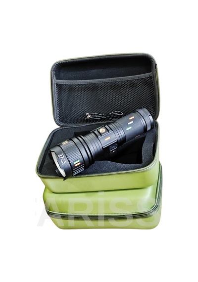 Small Sun Sm-t709 6000 Lümen Şarjlı Profesyonel Zoomlu El Feneri - Type-c Siyah