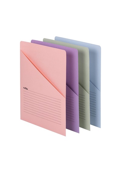 Organized Up Notes Slash File Ceket, Mektup Boyutu, Çeşitli Renkler, Paket Başına 12 Adet 75429 Açık Kahverengi