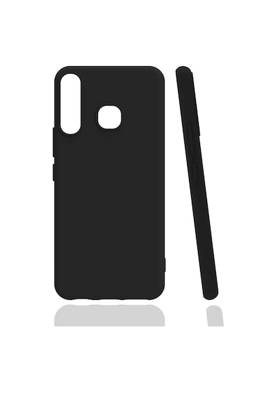 Zore İnfinix Hot 8 Kılıf Ogaa Biye Silikon - Siyah