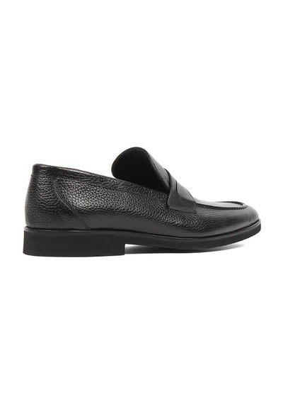 Erkek Siyah Floter Deri Loafer
