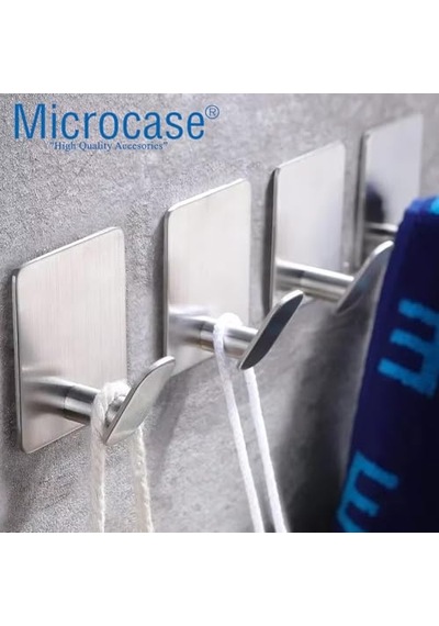 Yapışkanlı Paslanmaz Çelik Banyo Mutfak Eşya Havlu Vb Metal Askılık - Al5180 2 Adet Siyah Çok Renkli