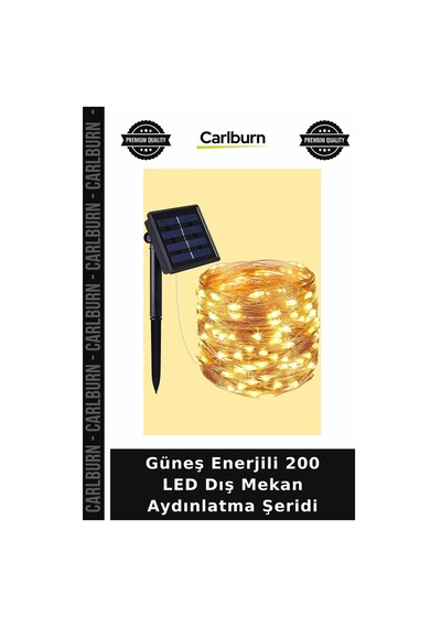 Özel Üretim Bahçe Teras Dekoratif Gün Işığı Güneş Enerjili 200 Led Dış Mekan Aydınlatma Şeridi Diğer
