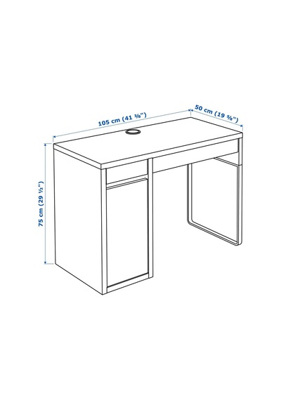 Çalışma Masası Mıcke Meridyendukkan Beyaz-antrasit Renk 105x50 Cm Ev-ofis Çalışma Ünitesi Çalışma Masası Mıcke Meridyendukkan Beyaz-antrasit Renk 105x50 Cm Ev-ofis Çalışma Ünitesi