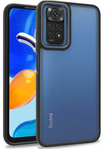 Xiaomi Redmi Note 11 Global Kılıf Zore Flora Kapak Siyah