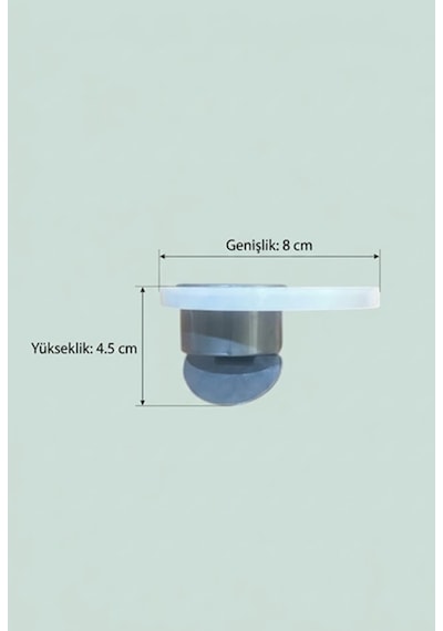 Gider Kapağı Koku Önleyici Klape 8 Cm Genişlik Eski Tip Süzgeçler İçin 1 Adet