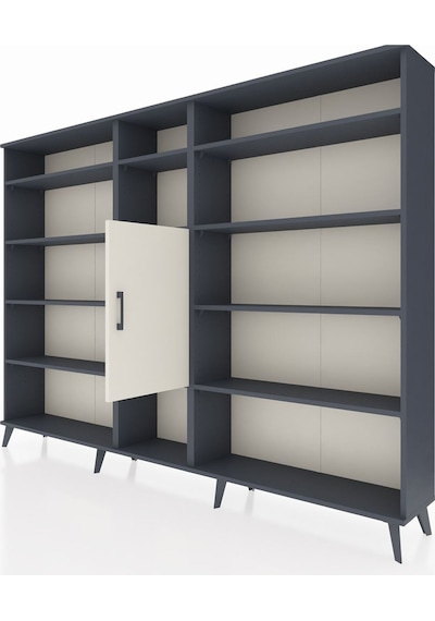 Arges Dolap 12 Raflı Tek Kapaklı 220x30x163 Antrasit-aytaşı/antrasit Aytası/antrasıt - Antrasıt Arges Dolap 12 Raflı Tek Kapaklı 220x30x163 Antrasit-aytaşı/antrasit Aytası/antrasıt - Antrasıt